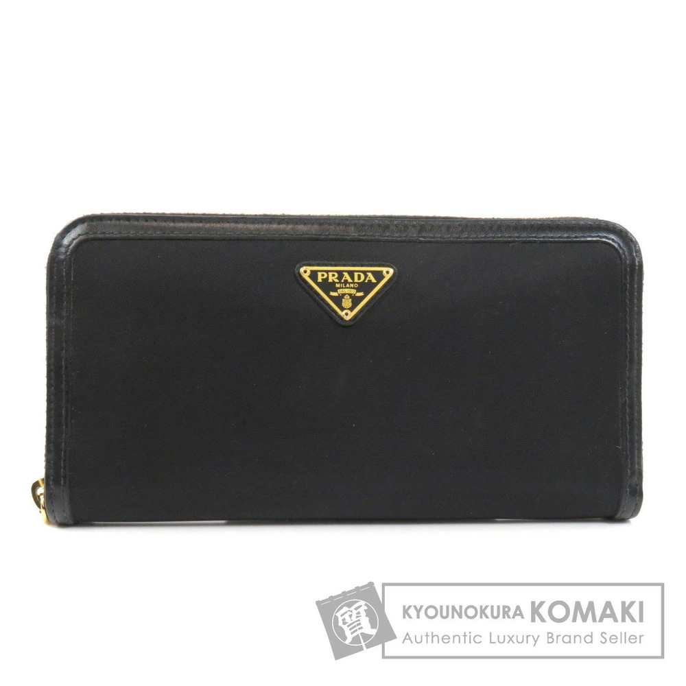Prada Plate Long Wallet Leather